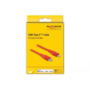 Data- ja latauskaapeli USB Type-C - Lightning DeLOCK 86634