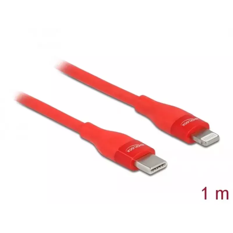 Data- ja latauskaapeli USB Type-C - Lightning DeLOCK 86634