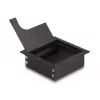 Kaapeliläpivienti DELOCK 66855 työpöytään, musta, 80×80×28 mm, 1 kpl