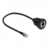 DeLOCK kaapeli RJ12-uros - RJ12-naaras 30 cm musta
