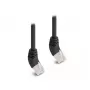 Verkkokaapeli DeLOCK RJ45 Cat.6A S/FTP 45° kulma 0,25 m musta