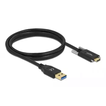 USB-kaapeli DeLOCK 84017 1,5 m USB 3.2 Gen 1 USB A USB C musta