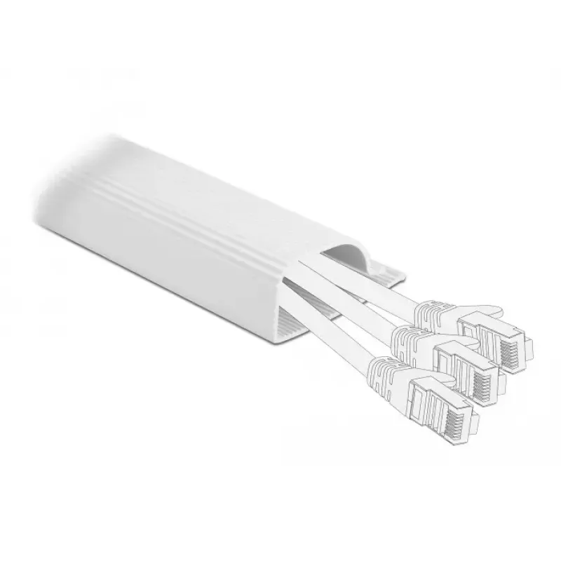 Kaapelikanava DeLOCK 20885 pöydän alle 63 x 28 mm valkoinen 2 kpl