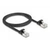 Verkkokaapeli DeLOCK 81163 RJ-45 Cat6a 1 m musta