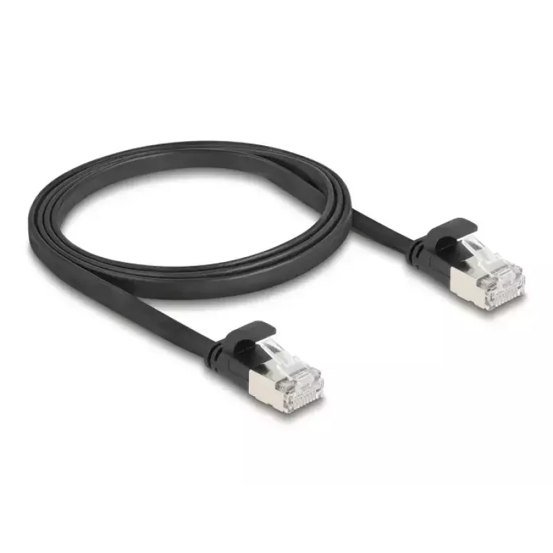 Verkkokaapeli DeLOCK 81163 RJ-45 Cat6a 1 m musta