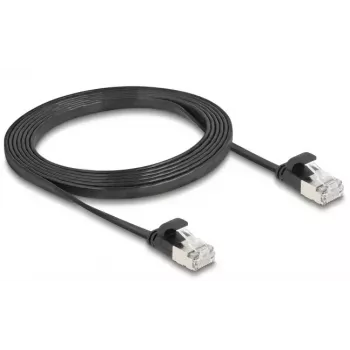 DeLOCK 81165 RJ-45 Cat6a 2 m musta