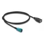 Koaksiaalikaapeli DELOCK 90703 — HSD Z - USB A, 1 m, musta/sininen