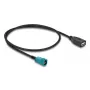 Koaksiaalikaapeli DELOCK 90702 HSD Z - USB A, 0,5 m, musta/sininen