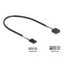 Sisäinen USB-kaapeli DELOCK 83025 — USB 2.0 4-pin - 10-pin, 0,03 m, musta