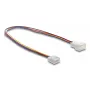 DeLOCK 90871 tuulettimen jatkokaapeli PWM 4-napainen, uros - naaras, liittimen pituus 13 mm, 30 cm