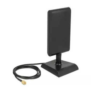 Delock 88992 LTE-antenni, SMA, 2-4 dBi, kaikkisuuntainen, magneettijalka, ULA 100 1 m kaapeli, musta