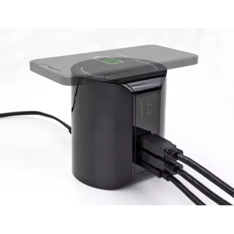 DeLOCK USB- ja langaton laturi 1 × USB Type-C PD + 2 × USB Type-A 58 W