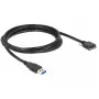 USB-kaapeli DeLOCK 2 m USB 3.0 USB 3.2 Gen 1 Micro-USB B musta