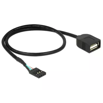 USB-kaapeli DeLOCK 83825 USB 2.0 0,4 m musta