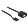 USB-kaapeli DeLOCK 83825 USB 2.0 0,4 m musta