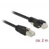 Verkkokaapeli DeLOCK 85668 RJ-45 Cat6 2 m musta