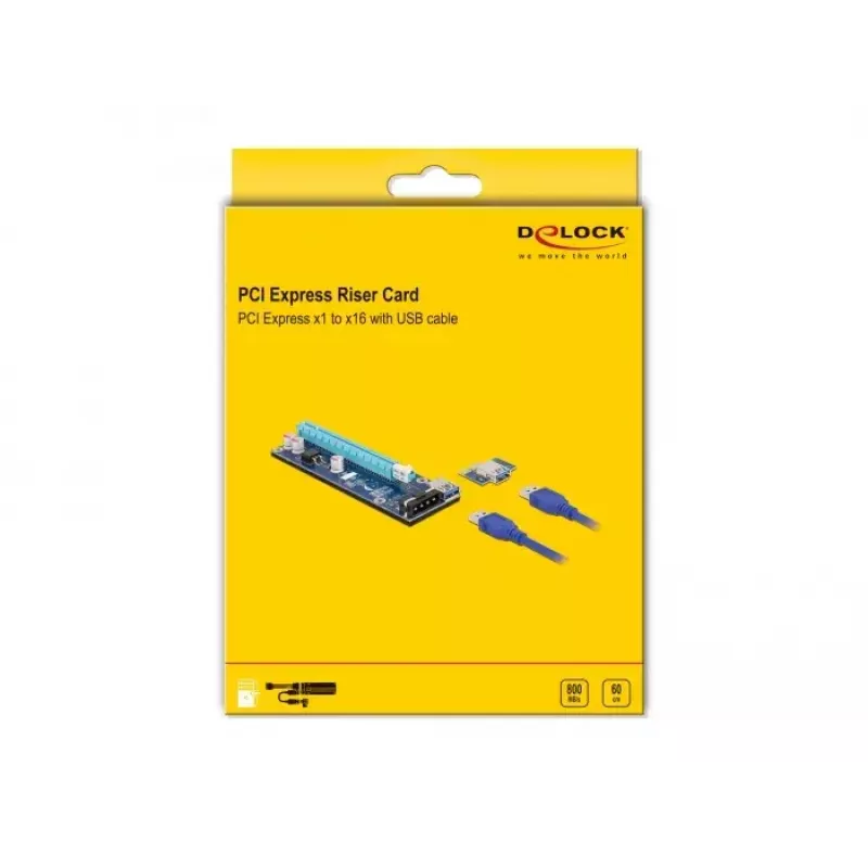 Riser-kortti PCI Express x1 x16 DeLOCK 41430