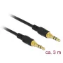 Audiokaapeli DeLOCK 85551 3 m 3,5 mm musta
