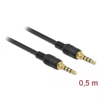 Audiokaapeli DeLOCK 85592 0,5 m 3,5 mm musta