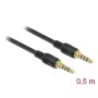 Audiokaapeli DeLOCK 85592 0,5 m 3,5 mm musta