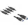 USB-kaapeli DeLOCK 85382 USB 3.2 Gen 1 20 m USB A USB B musta