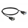 Sarjakaapeli DeLOCK 86578 musta 1 m RS-232 Sub-D9