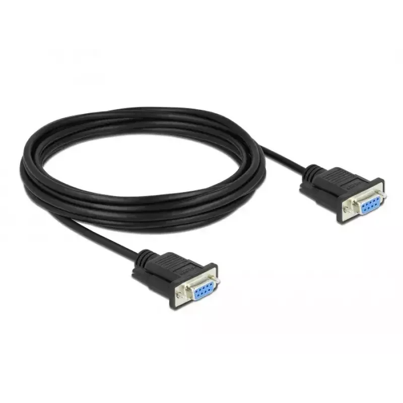 Sarjakaapeli RS-232 D-Sub 9 naaras-naaras null modem DeLOCK 87516