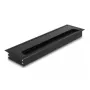 Kaapeliläpivienti DELOCK 66858 työpöydälle, musta, 80×300×28 mm