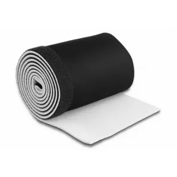 DeLOCK kaapelinsuojus neopreeni joustava 1,5 m x 135 mm musta/valkoinen
