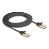 Verkkokaapeli DeLOCK RJ45 litteä 3 m Cat6A musta