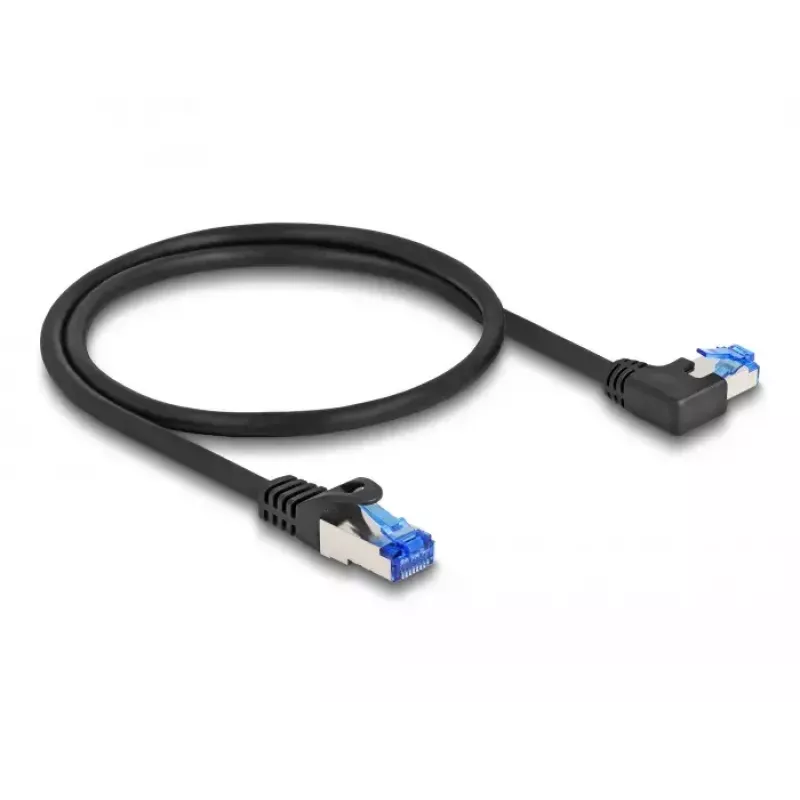 DeLOCK RJ45 verkkokaapeli Cat.6A S/FTP 0,5 m musta