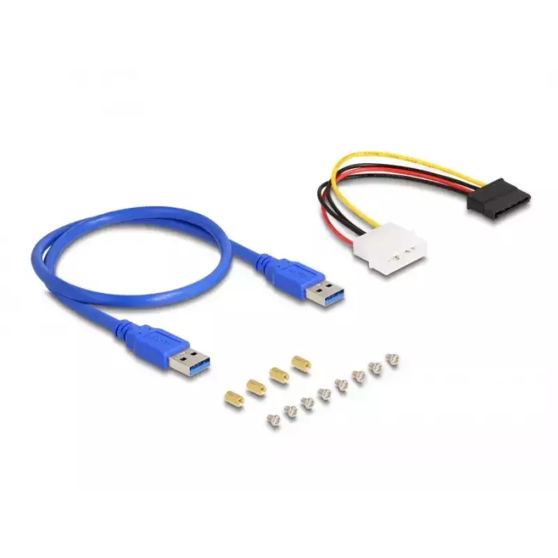 DeLOCK riser-kortti PCI Express x1 3 x PCIe x1 50 cm USB-kaapeli