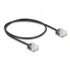 Verkkokaapeli DeLOCK RJ45 Cat.6 UTP 0,5 m musta