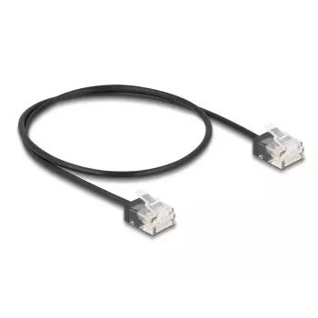 Verkkokaapeli DeLOCK RJ45 Cat.6 UTP 0,5 m musta