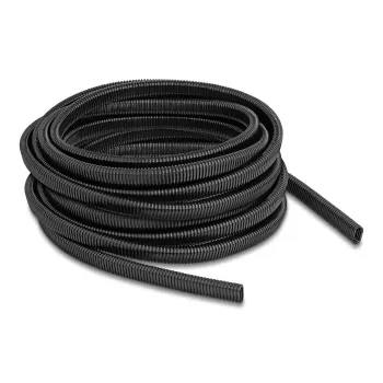 DeLOCK kaapelinsuojaputki muovia soikea 13,6 x 6,3 mm 10 m musta