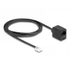 DeLOCK puhelinkaapeli RJ11-uros RJ45-naaras musta 2 m