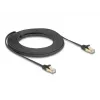 Verkkokaapeli DeLOCK RJ45 litteä 10 m Cat6A musta