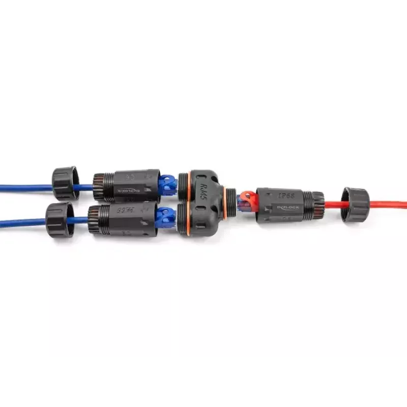 Verkkokaapeli DeLOCK 88143 Y-sovitin RJ45 2 x RJ45 Cat.6 musta
