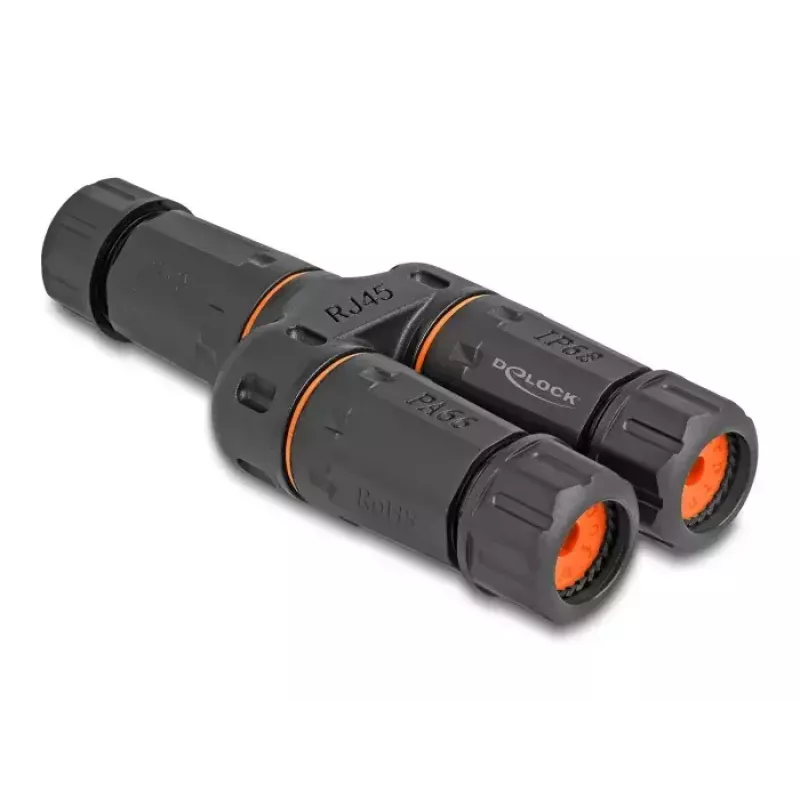 Verkkokaapeli DeLOCK 88143 Y-sovitin RJ45 2 x RJ45 Cat.6 musta