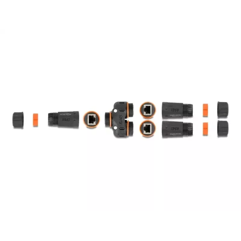 Verkkokaapeli DeLOCK 88143 Y-sovitin RJ45 2 x RJ45 Cat.6 musta