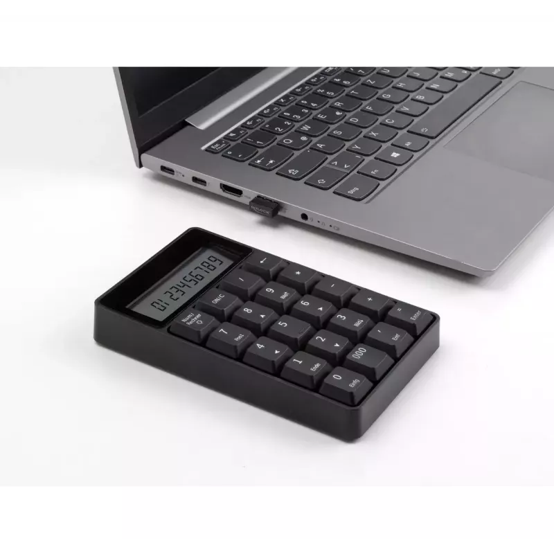 Numeronäppäimistö DeLOCK 12113 USB musta 20 näppäintä yleismallinen