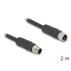 DeLOCK 80520 anturi-/toimilaitekaapeli 2 m RST M12 musta