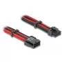 Sisäinen virtakaapeli DELOCK 80975 — 8-napainen PCI-E 6+2-napaiseen, 0,3 m