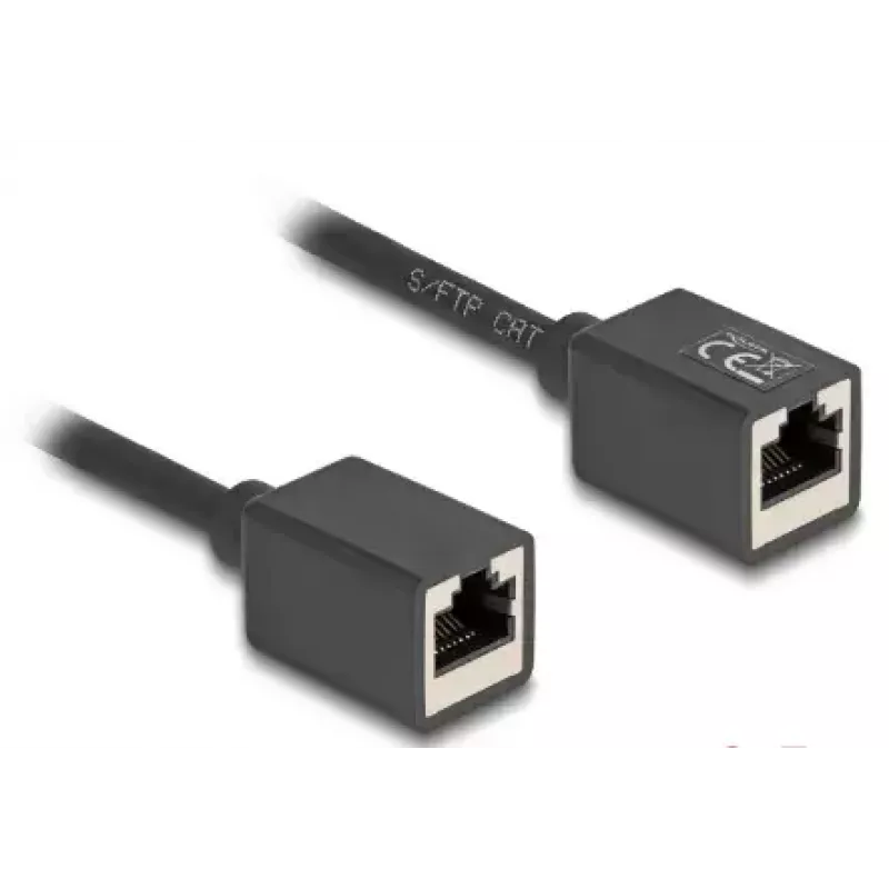 Verkkokaapeli DeLOCK 90324 RJ-45 Cat6a 0,5 m musta