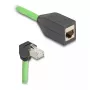 Verkkokaapeli DeLOCK 80888 RJ-45 Cat6a 5 m musta vihreä