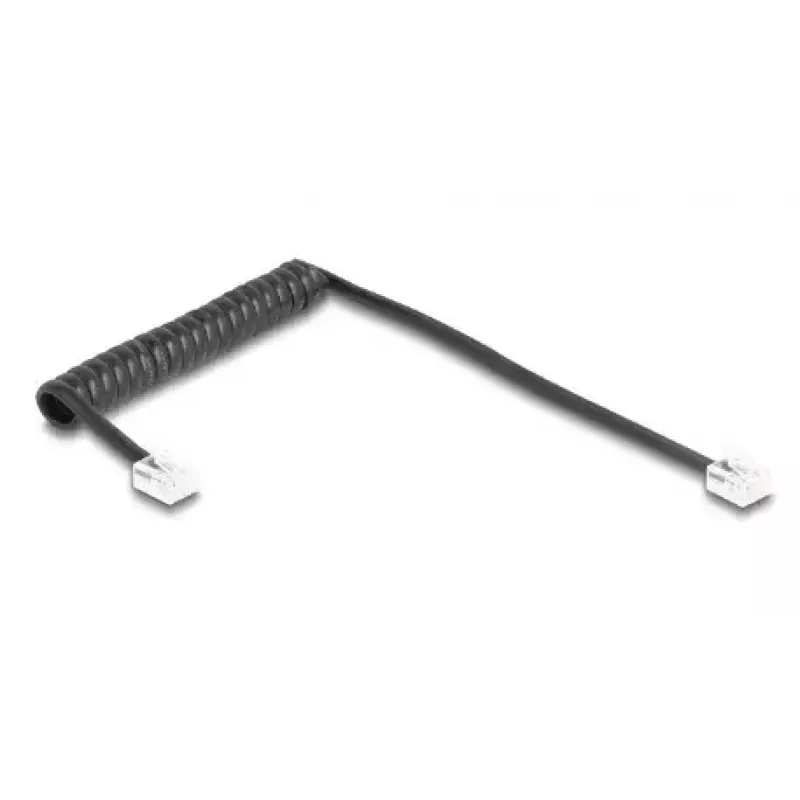Puhelinkaapeli DeLOCK 90201 1 m musta RJ-11