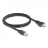 DeLOCK kaapeli RJ45-uros RJ45-urokseen 1 m Cat.6A S/FTP musta