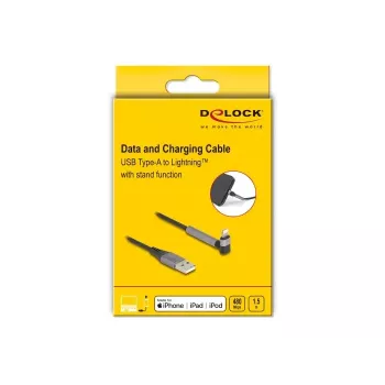 DeLOCK data- ja latauskaapeli USB Type-A Lightningiin 1,5 m MFi