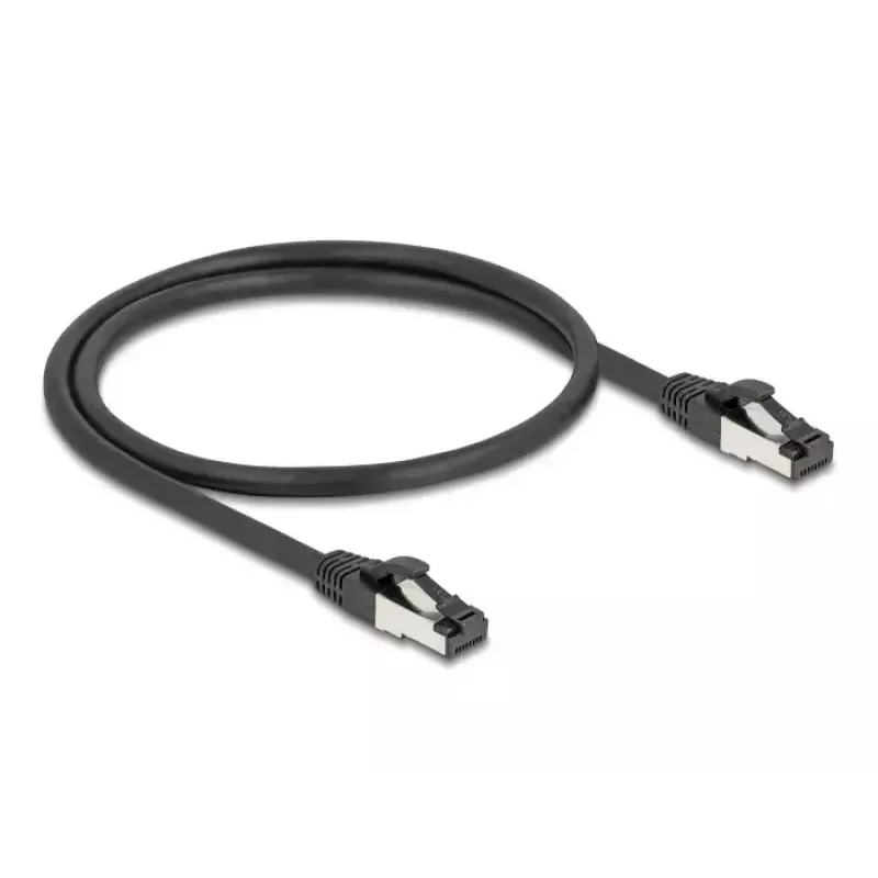 Verkkokaapeli DeLOCK 80570 RJ-45 Cat8.1 0,5 m musta