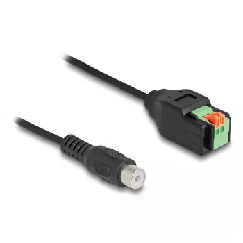 DeLOCK RCA-pistoke liitinrimasovittimeen 15 cm 2-napainen